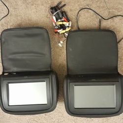 2 DVD ADJUSTABLE  HEADRESTS. SONY BRAND. $120 EACH