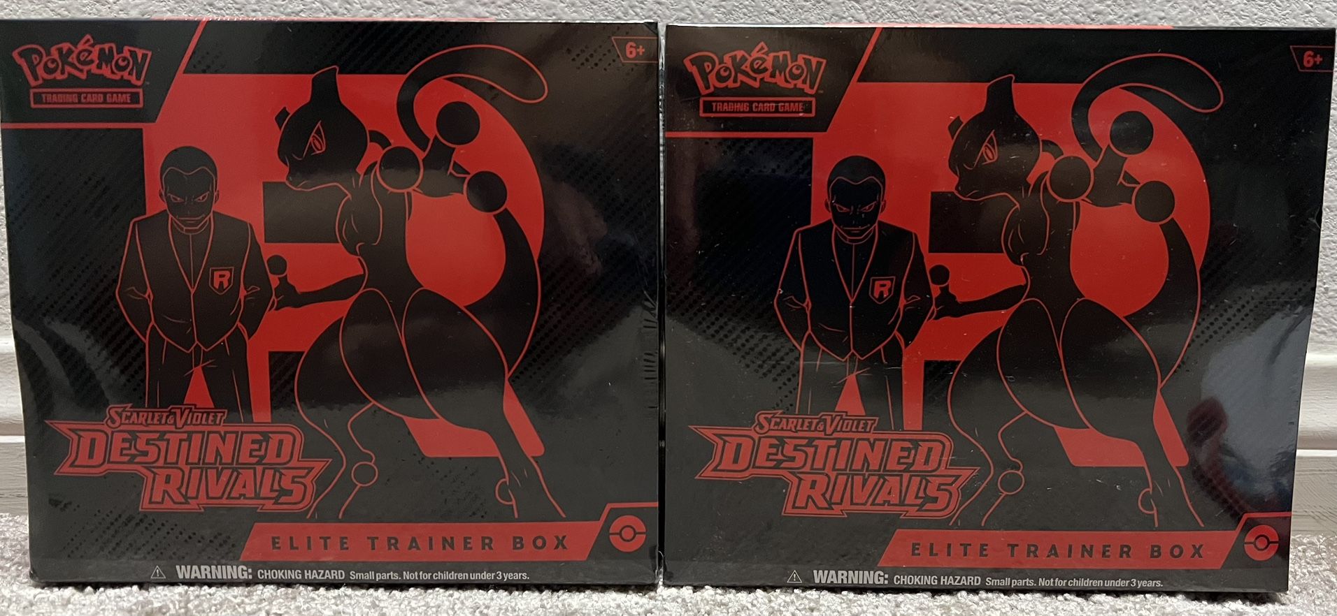 2x sealed Pokemon Destined Rivals ETB