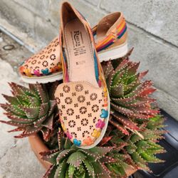 Huarache Mexicano De Piel