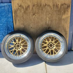 18 Inch Wheels XXR 521 Gold With Chrome Lip (Pair Only)