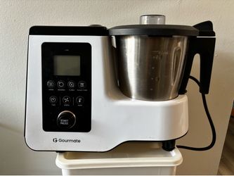 Gourmate Smart All-in-1 Multi-Cooker 2.3 Qt White | 10+ Functions | Steam Cook Knead | Bluetooth App