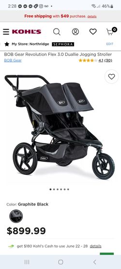 BOB Gear Revolution Flex 3.0 Duallie Jogging Stroller $750
