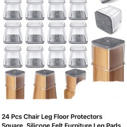 Chair Leg Floor Protectors Square