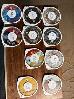 PSP UMD Game Lot of 9 Discs