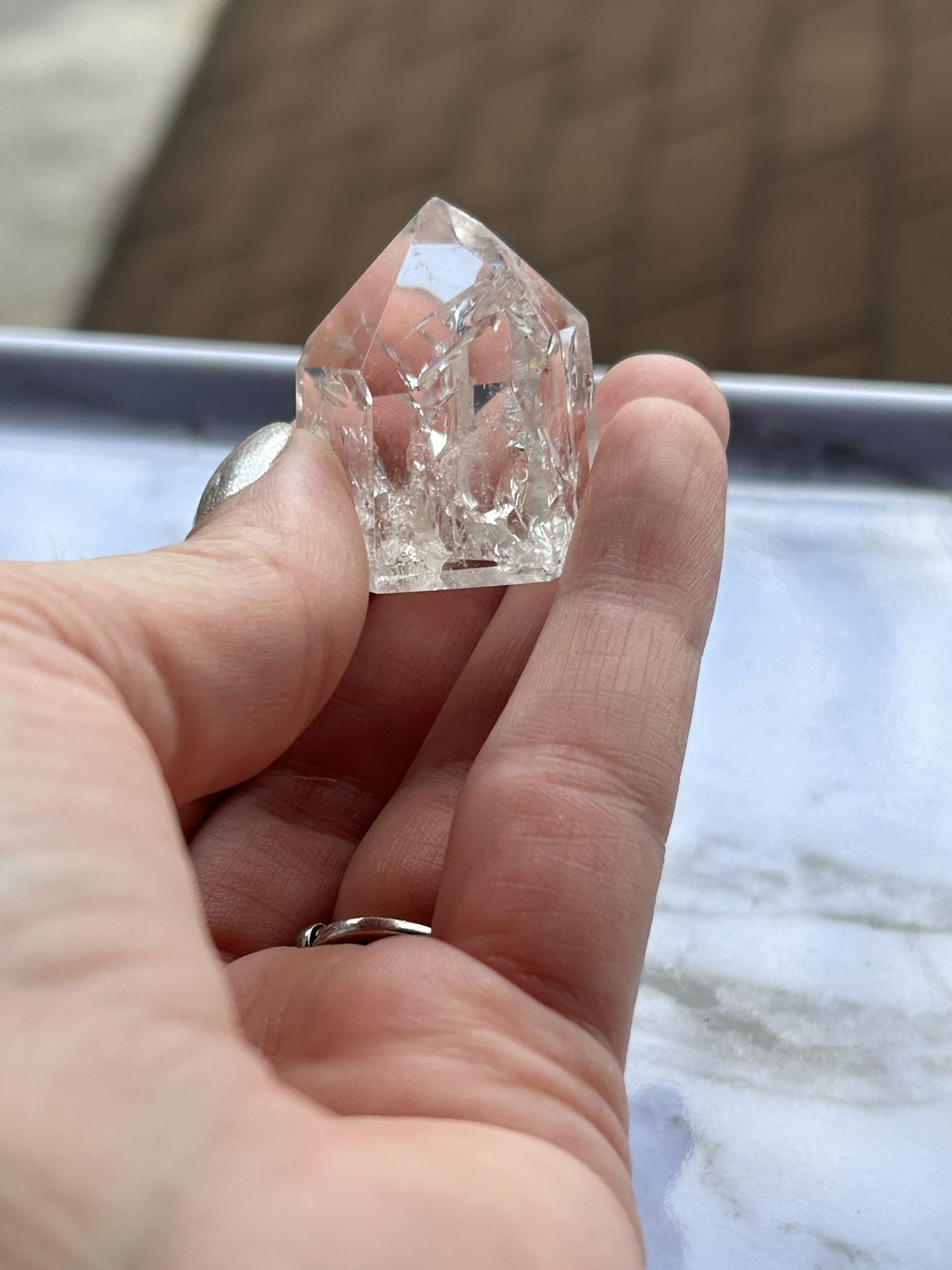 Crackle Quartz Point