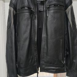 VINTAGE XL HARLEY DAVIDSON MOTORCYCLE JACKET 