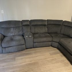 Couch with 3 Recliners