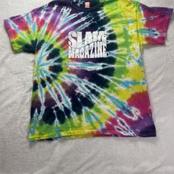 Rare Slam MAGAZINE Shirt Mens L Tie Dye T Shirt