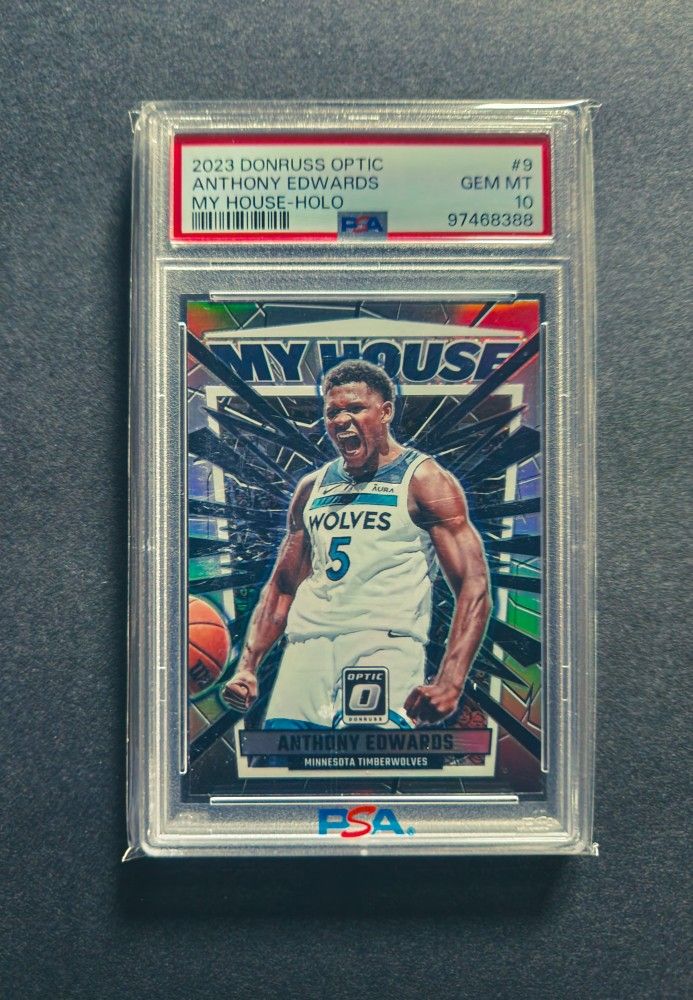 #9 Anthony Edwards 2023-24 Donruss Optic - My House Holo