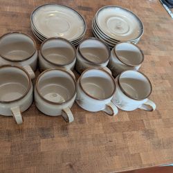 Denby England Mugs and Saucers