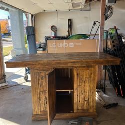 wooden kitchen table 