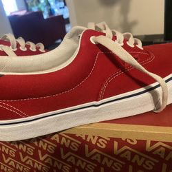 Vans Red Shoes Size 11
