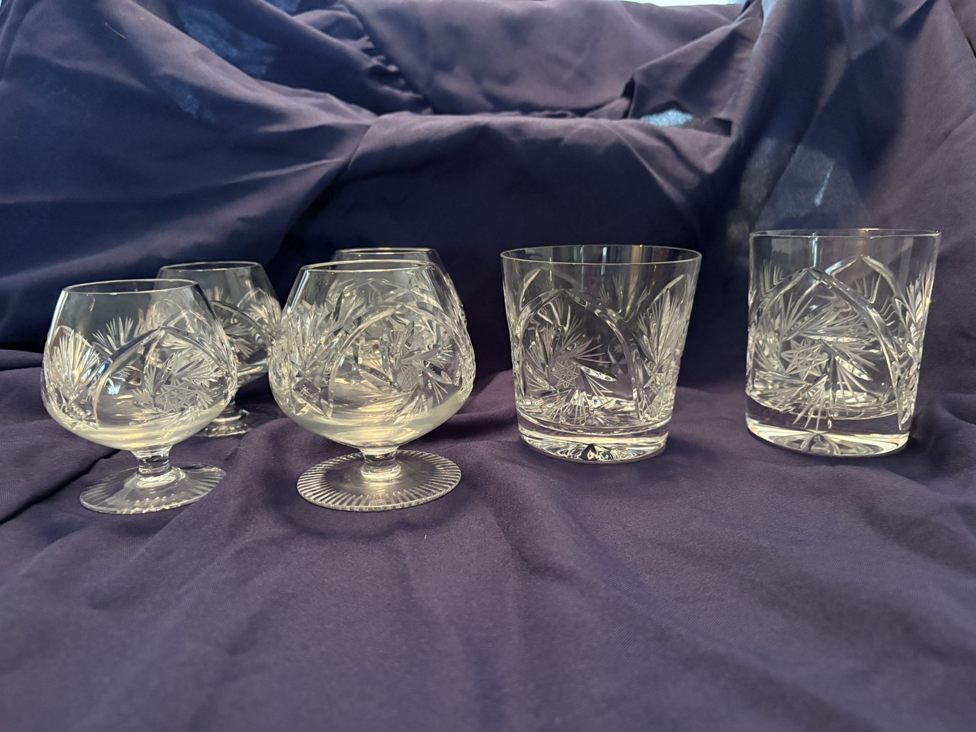 Crystal Glasses, Mixed Set