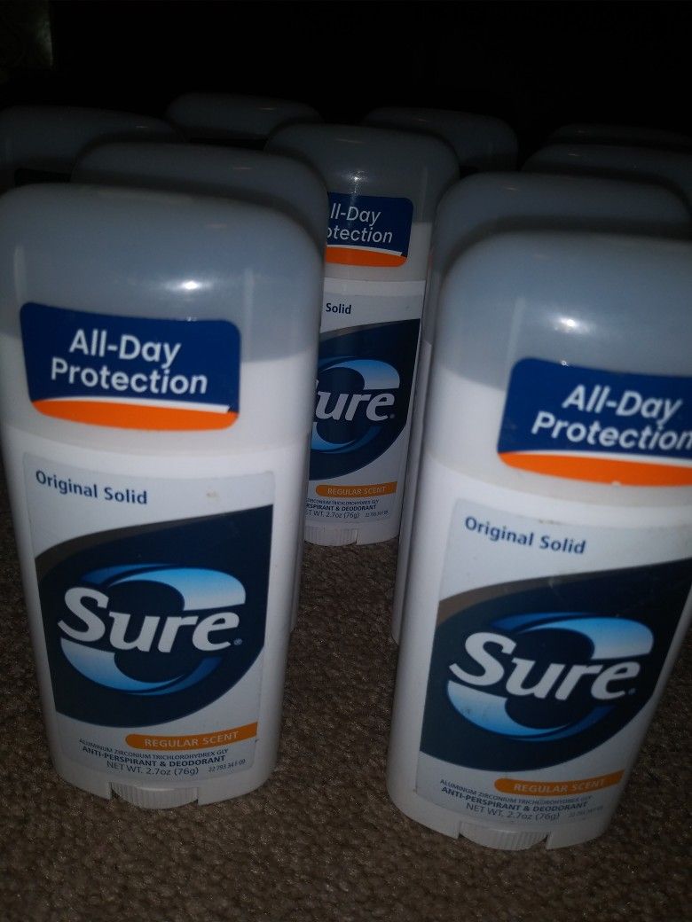 (10) Sure Deodorant/Antiperspirant Solid! Regular Scent! 2.7 oz. PerÂ