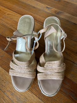 Ivanka trump platform wedges heels light brown