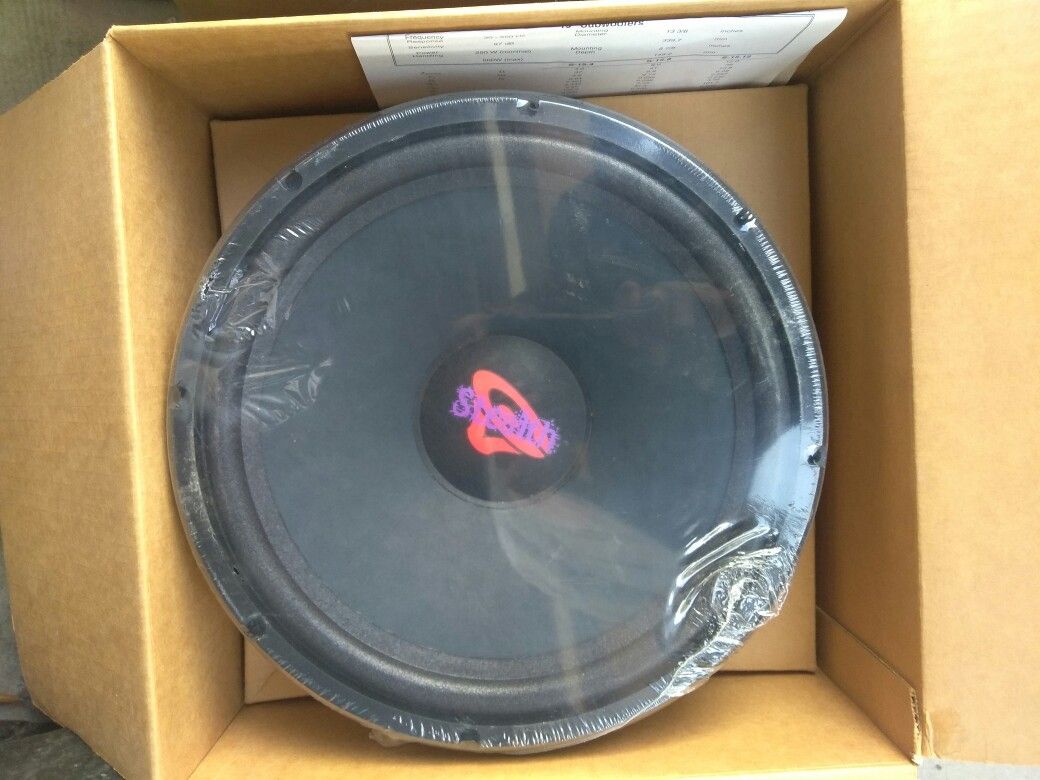 2 old school Cerwin Vega Stealth series 3 12 inch woofers