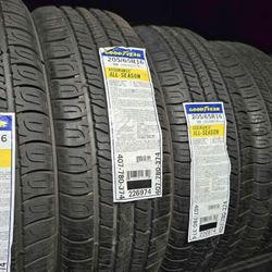 205/65/16 Goodyear A/S 4 New Tires Installed And Balanced 