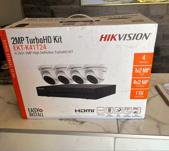 4 Camaras De Seguridad 4 CCTV Security Cameras With Recorder❗️INSTALLED❗️INSTALADAS 💯