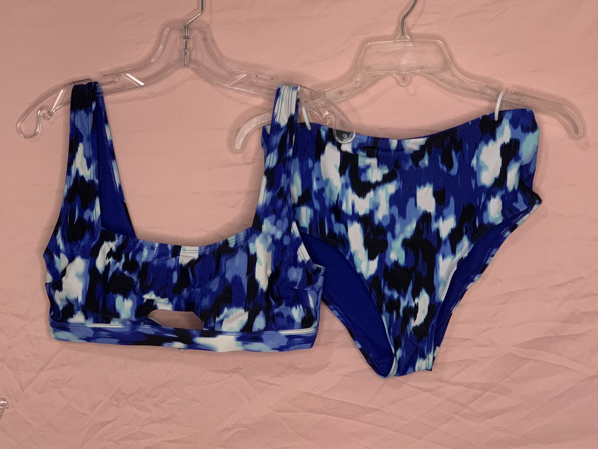 Blue Printed Bikini 