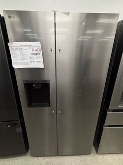 LG Side-by-Side Refrigerator Stainless Steel • 1 Year Warranty Included