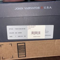 JOHN VARVATOS Moc Toe Boots, Gray Oxide Color