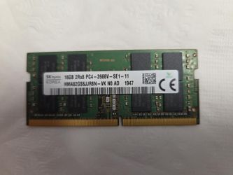 Hynix 16GB DDR4 2666MHz Laptop RAM