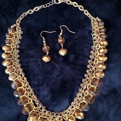 Vintage Necklace and Earrings Set