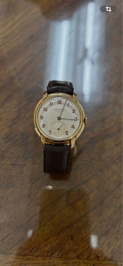 18k solid gold vintage longines 35mm super running condition manual movement pick up only!!
