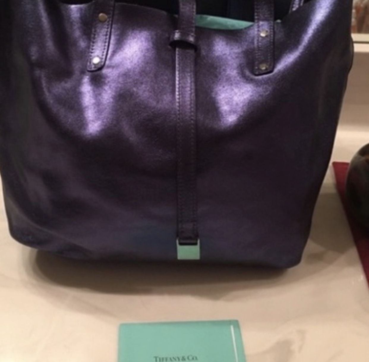 Large Tiffany Blue Bag W Signature 