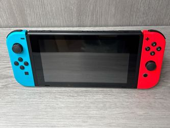 Nintendo Switch HAC-001 V2 Console w/ Neon Blue & Red Joy-Cons (A1D031374)