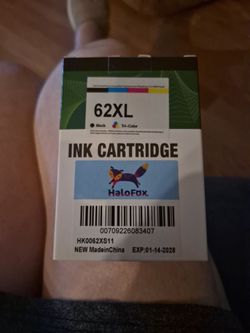 HP 62XL color and black cartridges