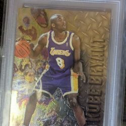 1996 Fleer Metal Kobe Bryant RC TRUE Rookie Card Graded PSA 7 NM #181 Skybox