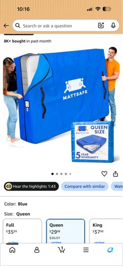 Mattsafe Queen Size Mattress Bag