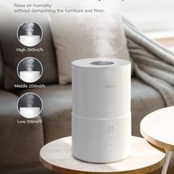 Cool Mist Humidifier, Top Fill Germ Free Humidifiers for Bedroom with Essential Oil Diffuser for Large Home, Baby, Plants, Kids, 20 Hours Air Humidifi