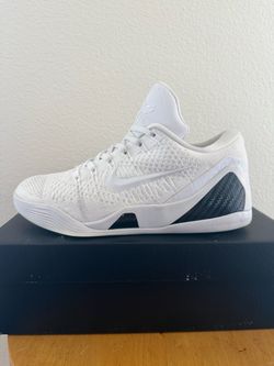 Nike Kobe IX Elite Low Protro Halo Triple White Size 8.5 Men’s (Used/Original Box)