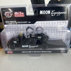M2 Machines 1/64 scale Mooneyes 1956 Ford COE & 1932 Ford 3 Window Coupe