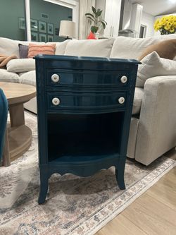 Teal nightstand - Solid Wood $40