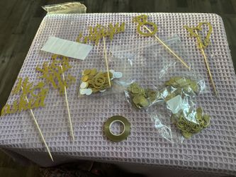 Engagement Party Gold Decorations