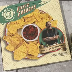 Chips & Dip Serving Dish  And Taco Holder 