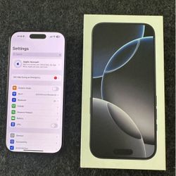 iPhone 16 Pro; 256GB; Space Black; Unlocked.