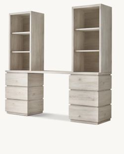 RH Grier storage Study Wall Set - Desk