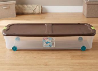 Sterilite 67 Qt. / 63 L Underbed Wheeled Storage Box