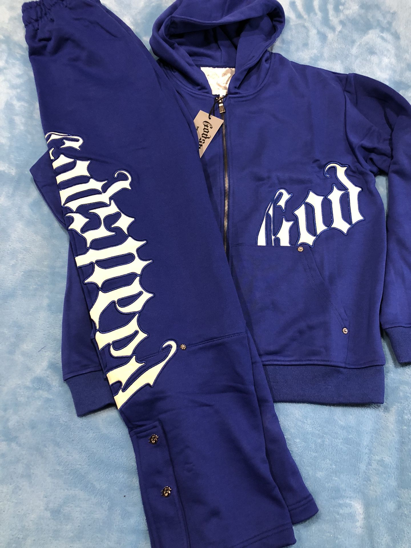 Blue Godspeed Sweatsuit. S,m, Only