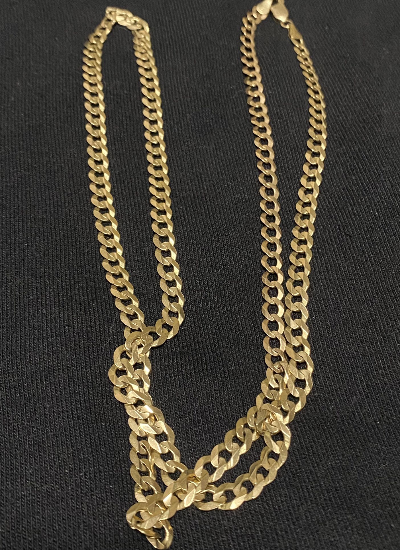 14kt Solid Cuban Link Chain