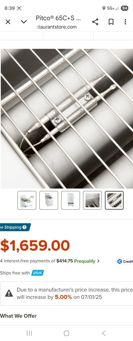 Pitco 65lb Propane Deep Fryer 