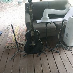 Ovation Guitar And Guitar Stands