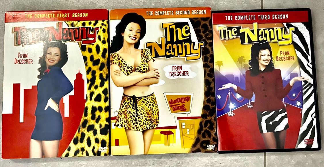 Complete 1 Through 3 Seasons Of The Nanny Staring Fran Drescher Seasons one through three. 9 DVDs. In original cases. Many other DVDs and CDs for sal