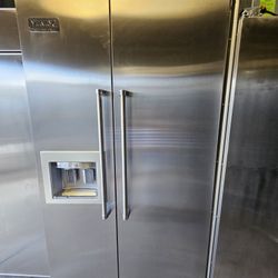42" VIKING BUILT IN STAINLESS STEEL REFRIGERATOR K