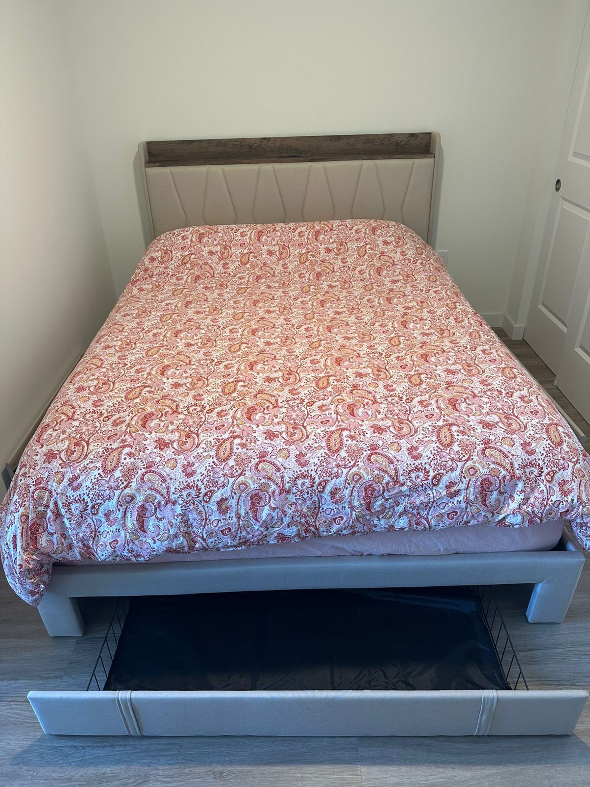 PRICE DROP - Bed Frame with Storage Drawers + Mattress