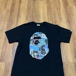 PRE-LOVED  BAPE PATCHWORK BIG APE HEAD TEE SIZE L